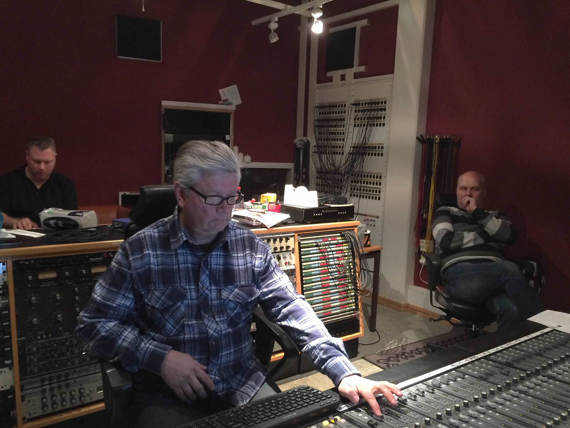 Four Leaf Clover spelar in i Studio Västerås inspelningsstudio