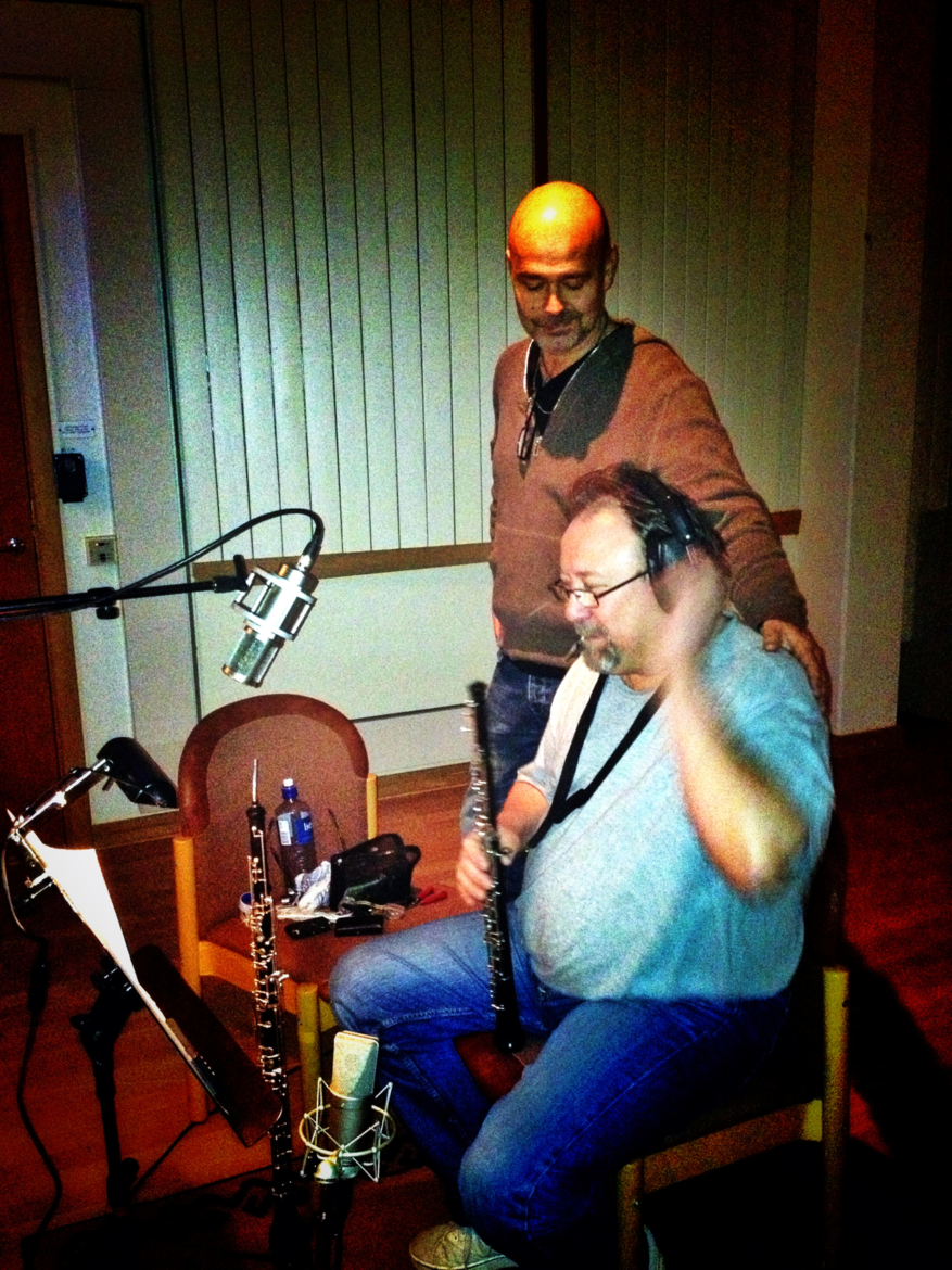 Engelskt horn och oboe inspelning Studio Västerås