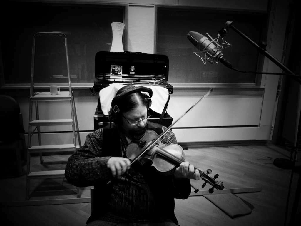 Violin (fiol) inspelning musikstudion Studio Västerås
